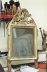 Gilding mirror frame before and after